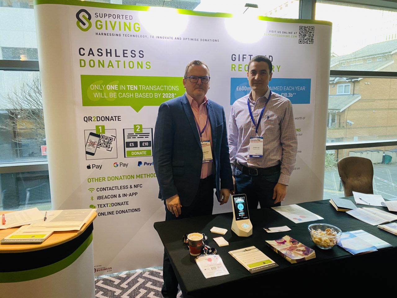 CEO Adam Maxted and COO Jordon Lau from Supported Giving at 3rd Sector Tech Summit 2020