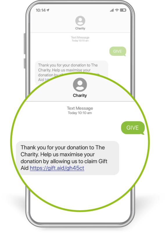 Gift Aid Declaration example