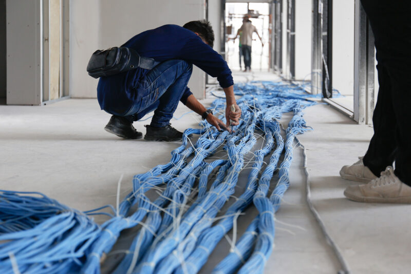 Installing LAN structured cabling